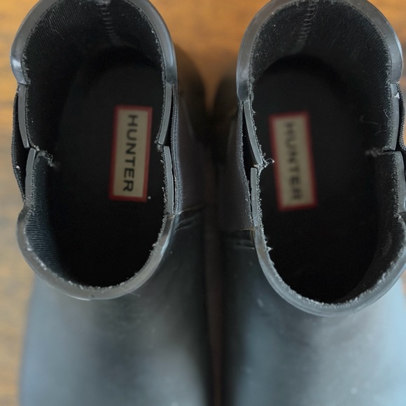 Hunter Black Ankle Boots - Picture 4 of 7